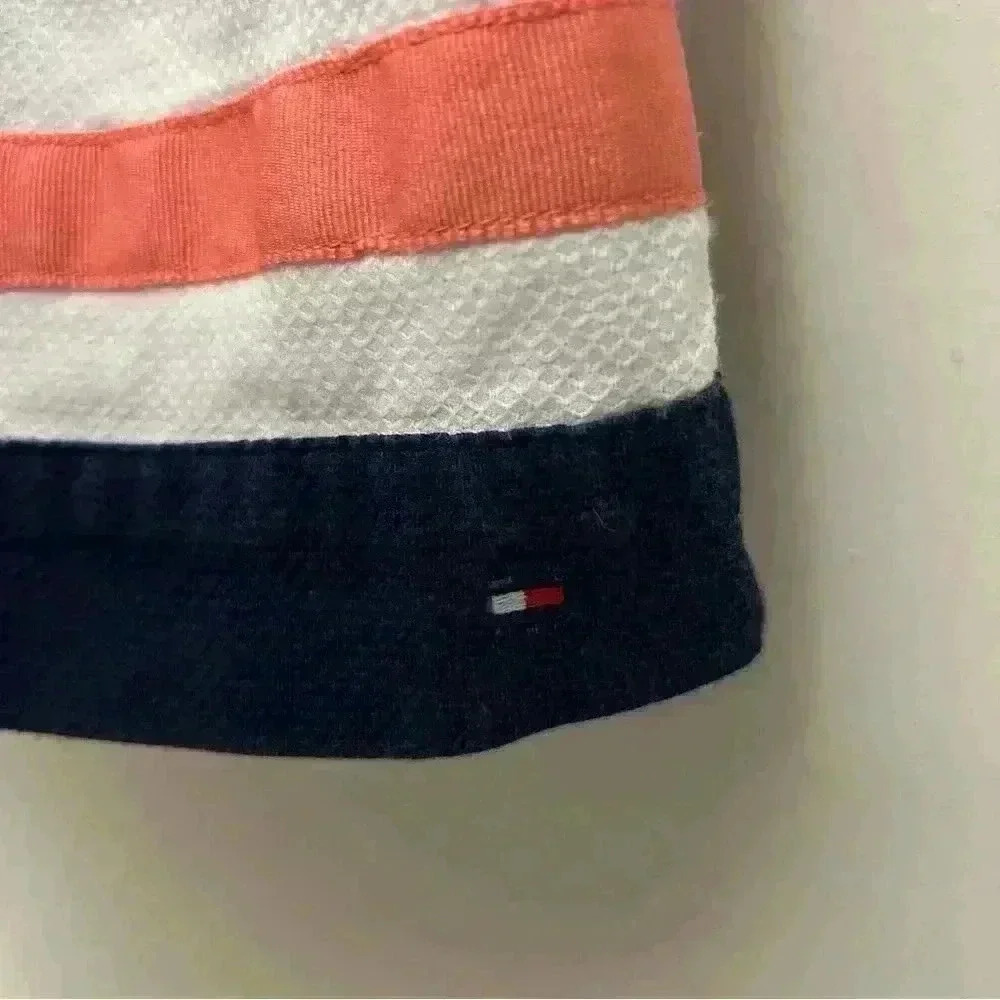 Tommy Hilfiger Girls Dress Multicolor Bow Button Down Lined Stripes Size 4 - Picture 6 of 6